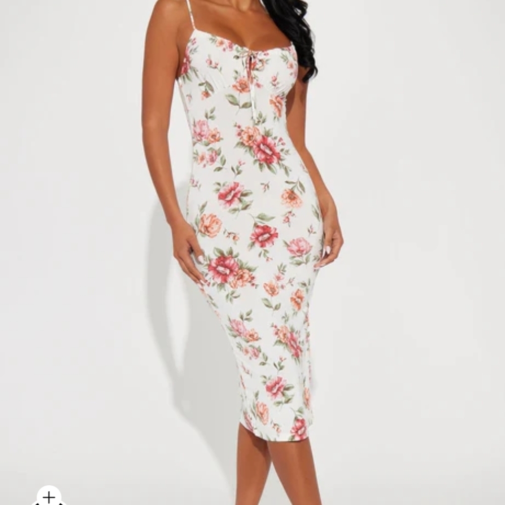 White Cream Spaghetti Strap Sheath Midi Dress for Cocktail